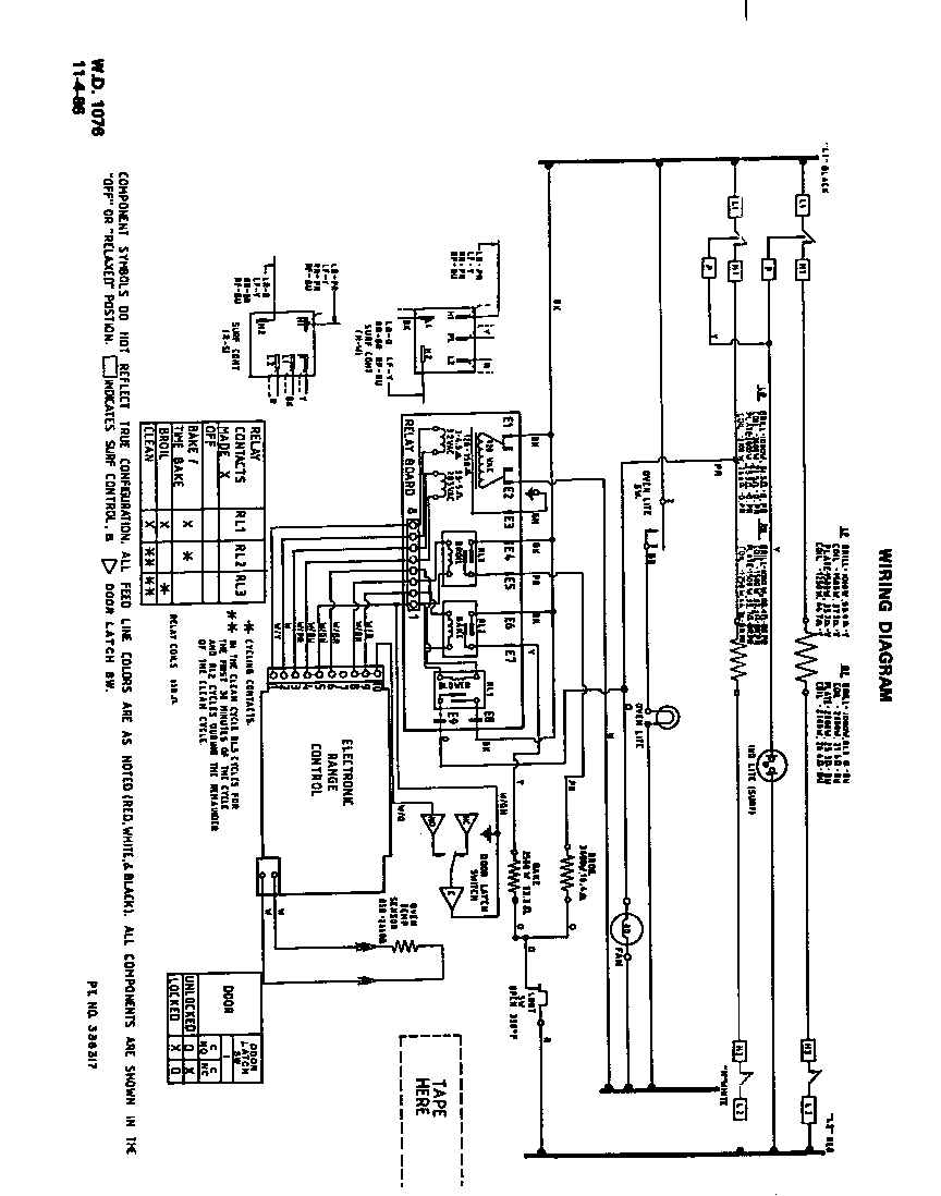 Roper 2492L1A wiring diagram diagram