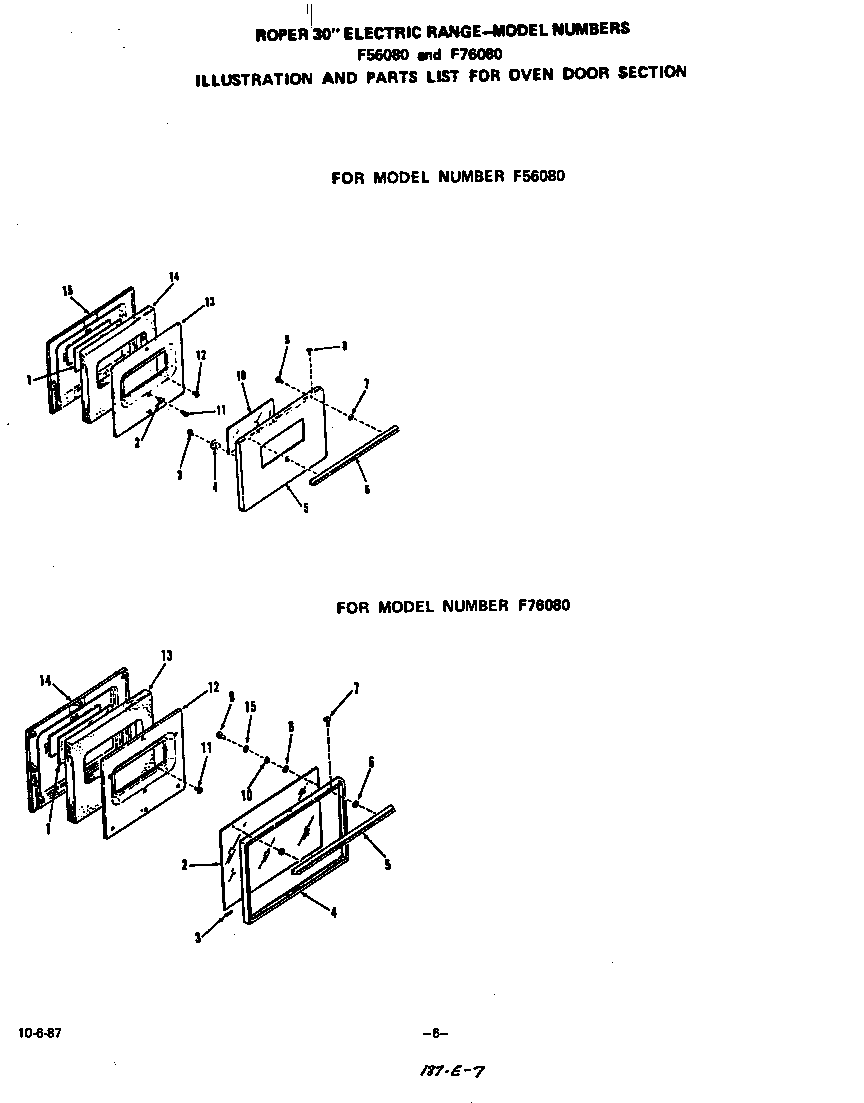 Roper F5608*0 #f56080 diagram