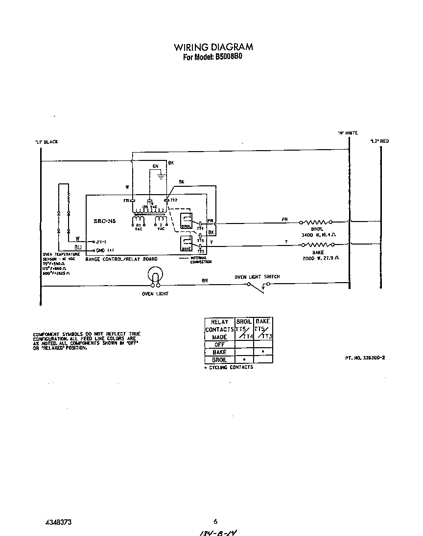 Roper B5008B0 wiring diagram diagram