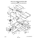 Roper F8958W0 broiler and oven burner diagram