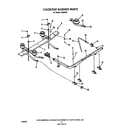 Roper F8858*0 cook top burner diagram