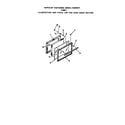 Roper F4357W1 oven door diagram