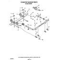 Roper H8858*0 cook top burner diagram