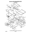 Roper H8858*0 broiler and oven burner diagram
