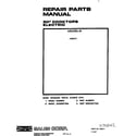 Roper C3457X1 cover page diagram