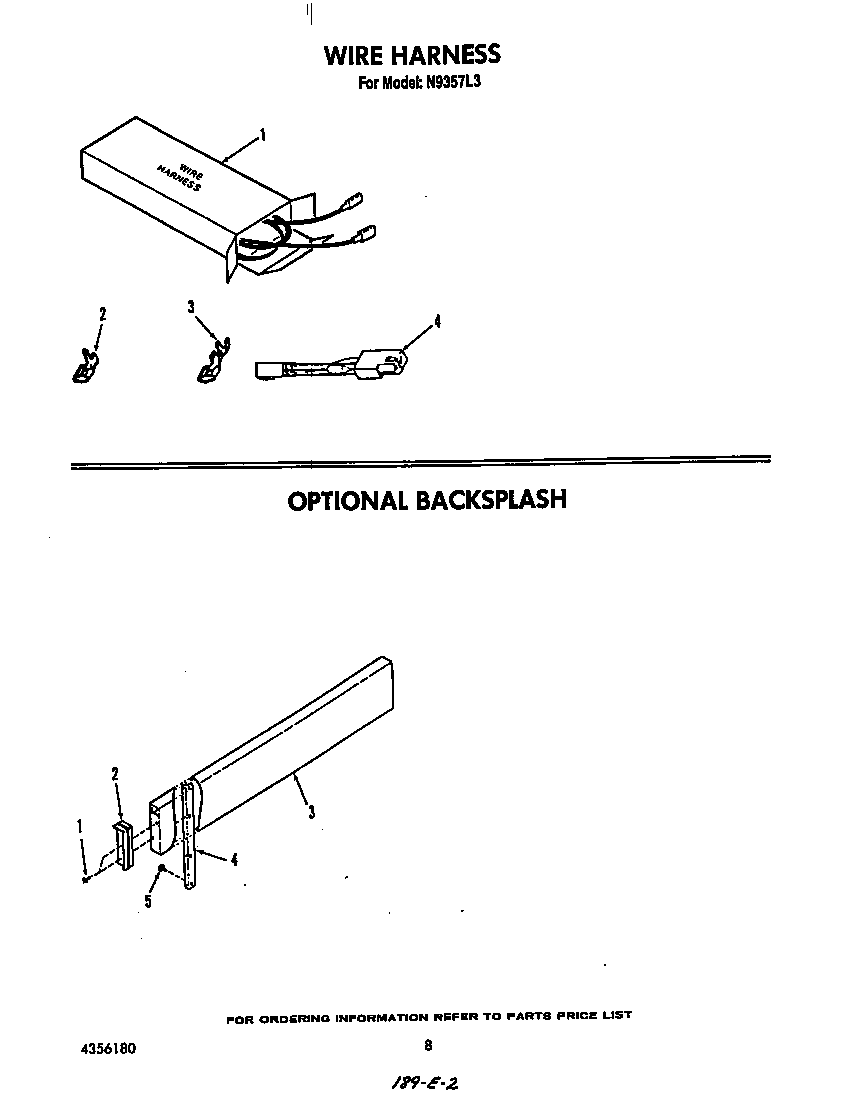 Roper N9357L3 wire harness diagram