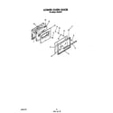 Roper H6358W1 lower oven door diagram