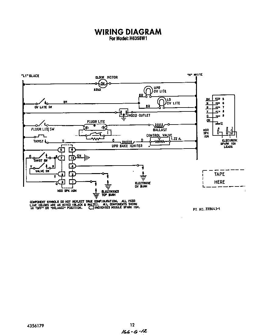 Roper H6358*1 wiring diagram diagram