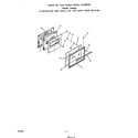 Roper F6508W0 oven door diagram