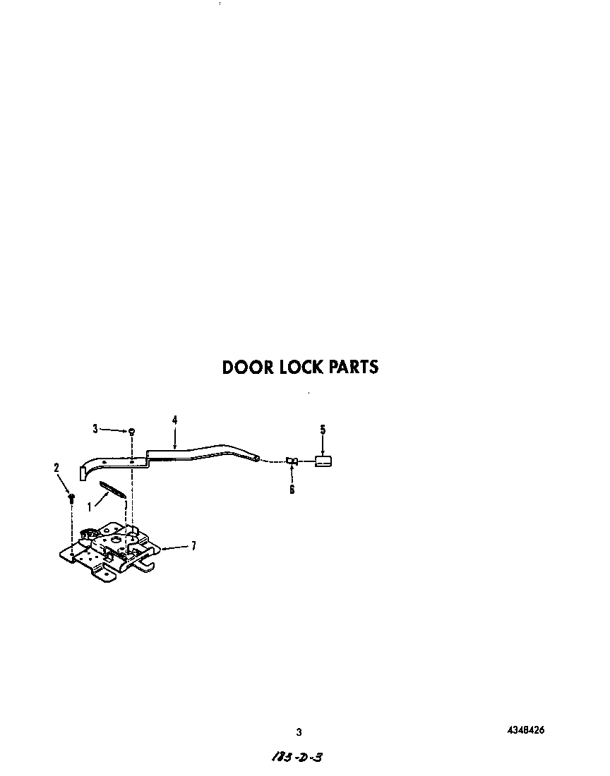 Roper B9458B3 door lock diagram