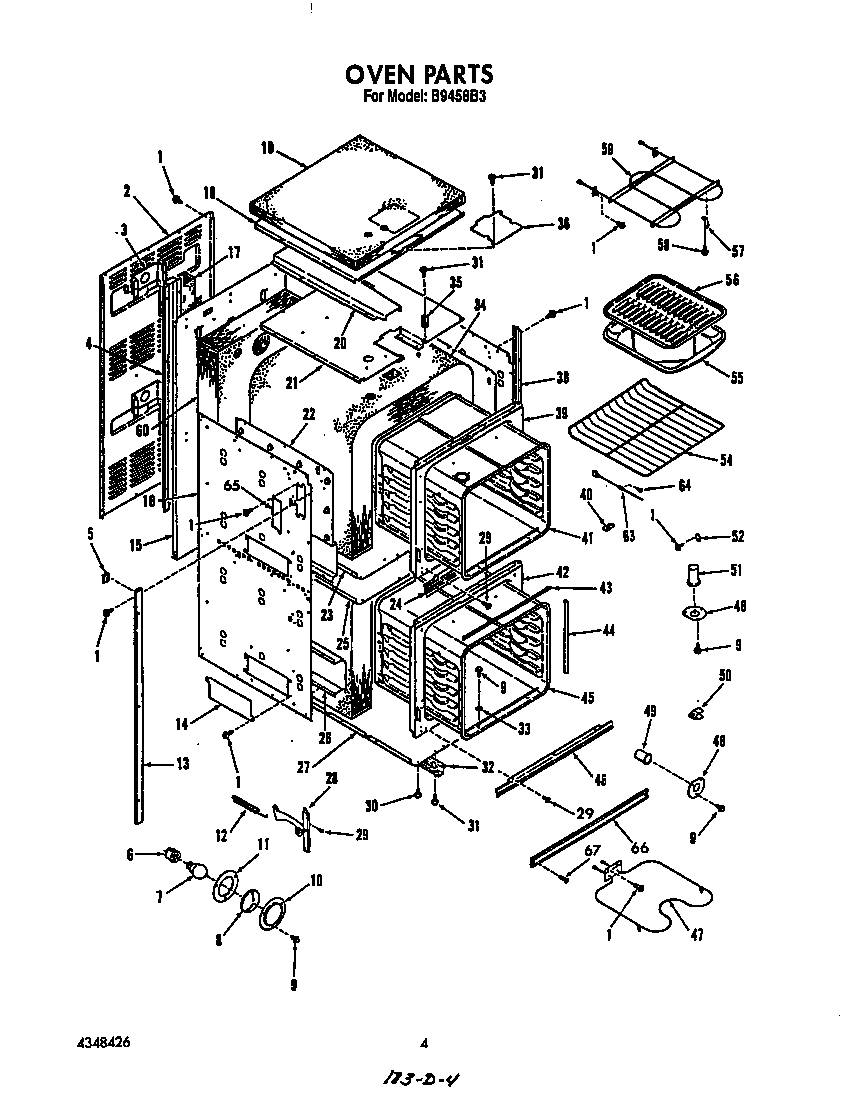Roper B9458B3 lit/optional diagram