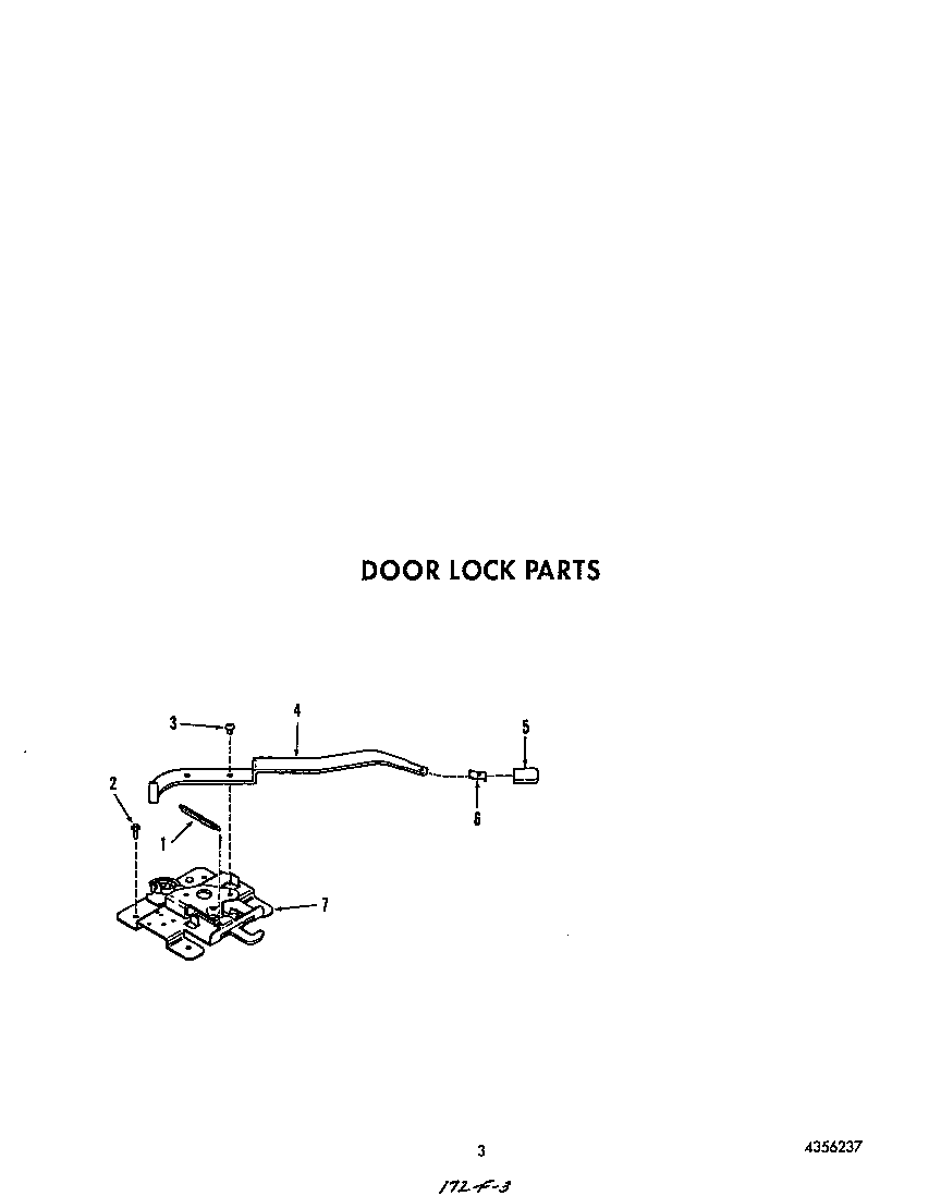 Roper B9458B4 door lock diagram