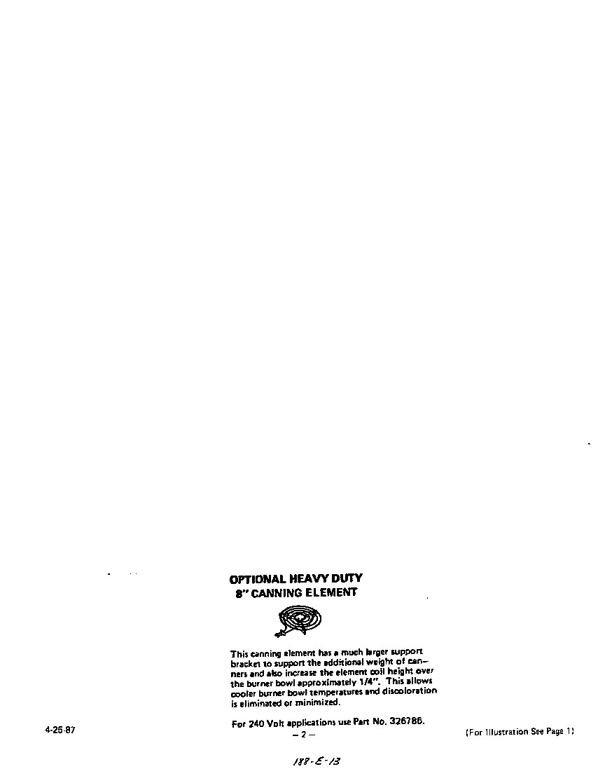 Roper C3357*0 canning element diagram