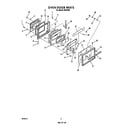 Roper B9608*4 oven door diagram