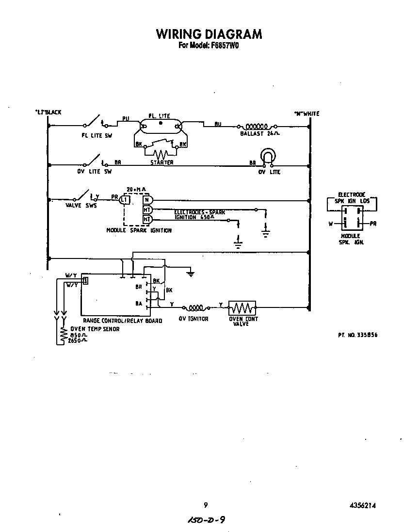 Roper F6857W0 wiring diagram diagram