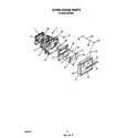 Roper B8758B2 oven door diagram