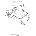 Roper H8858*1 cook top burner diagram