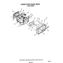 Roper H8858*1 lower oven door diagram