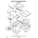 Roper H8858*1 broiler and oven burner diagram