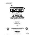 Roper FES310YW0 front cover diagram