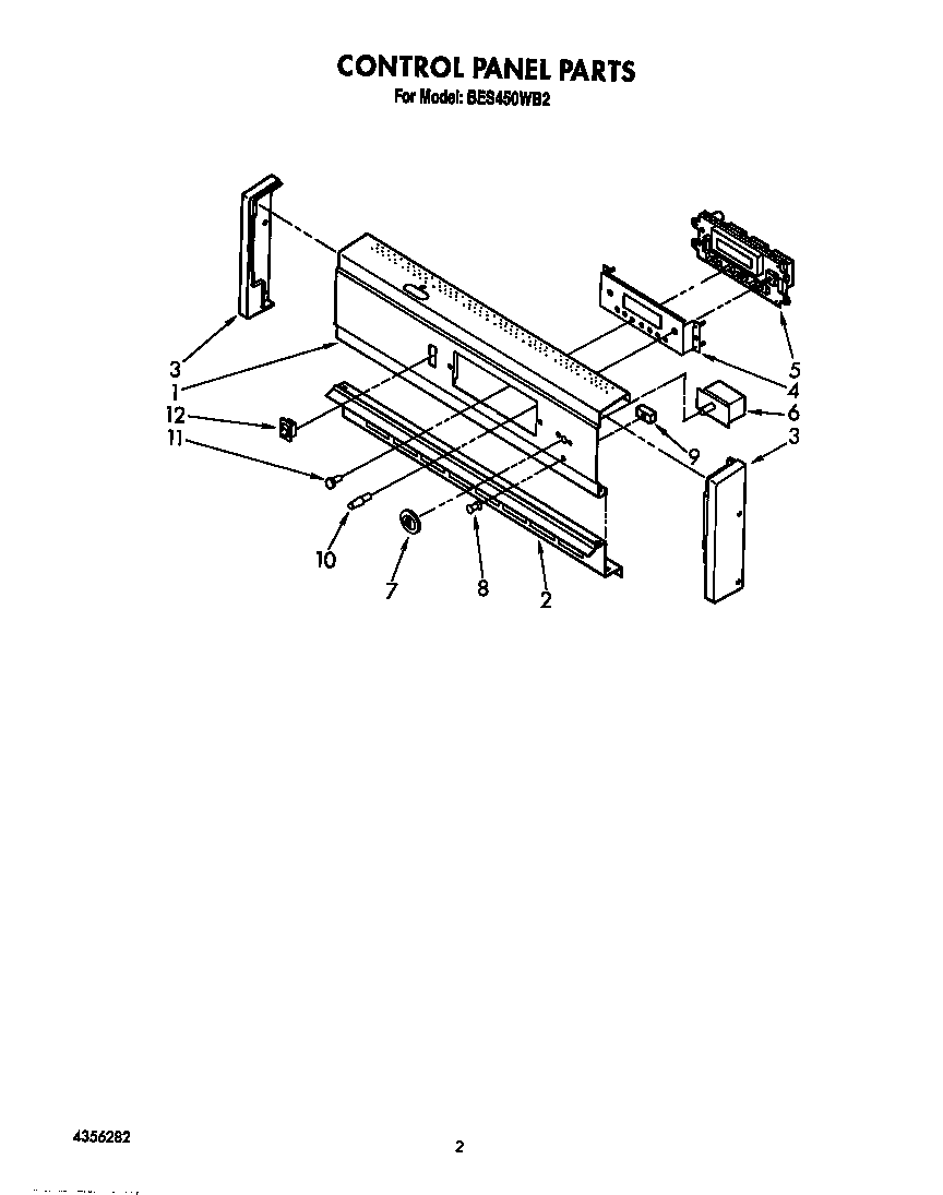 Roper BES450WB2 control diagram