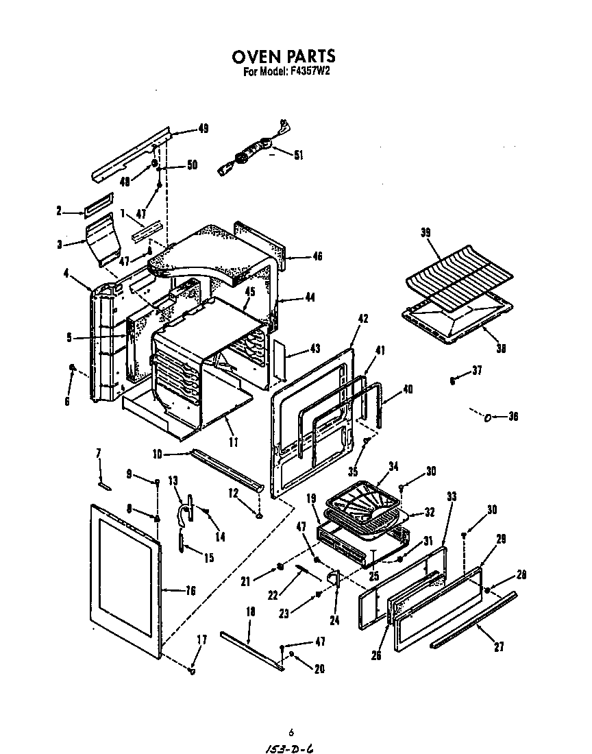Roper F4357*2 oven diagram