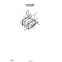 Roper F4357W0 oven door diagram