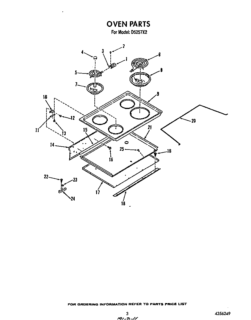 Roper D5257*2 oven diagram