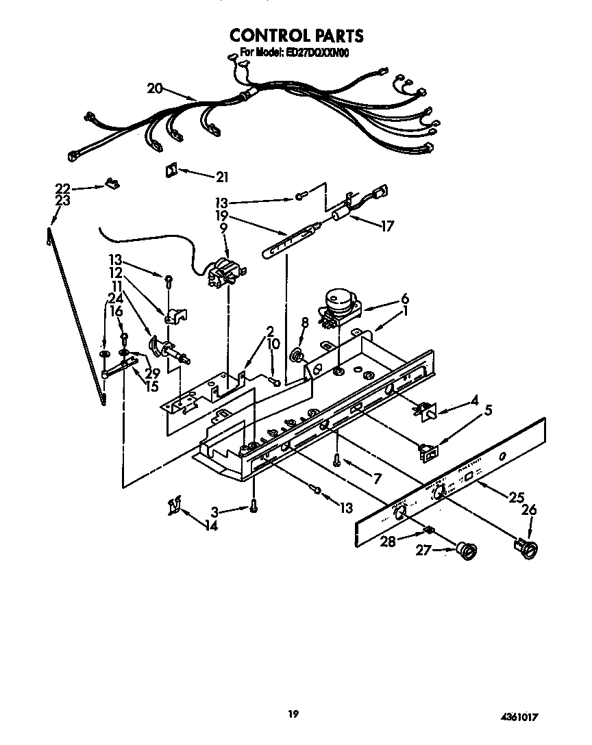 Whirlpool ED27DQXXW00 control diagram