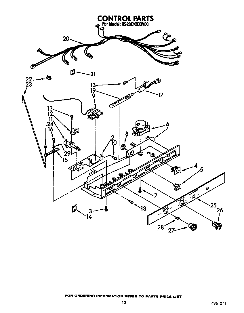 Roper RS20CKXXW00 control diagram