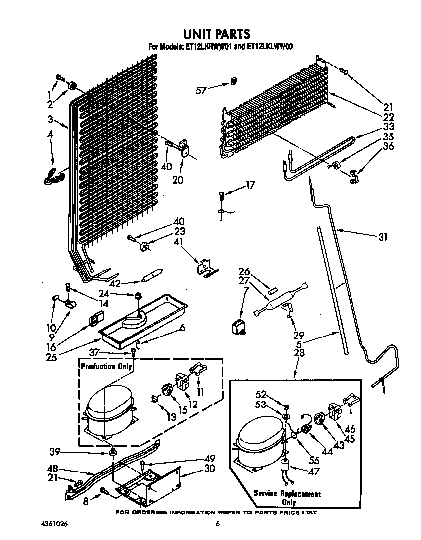 Whirlpool ET12LKRWW01 unit diagram