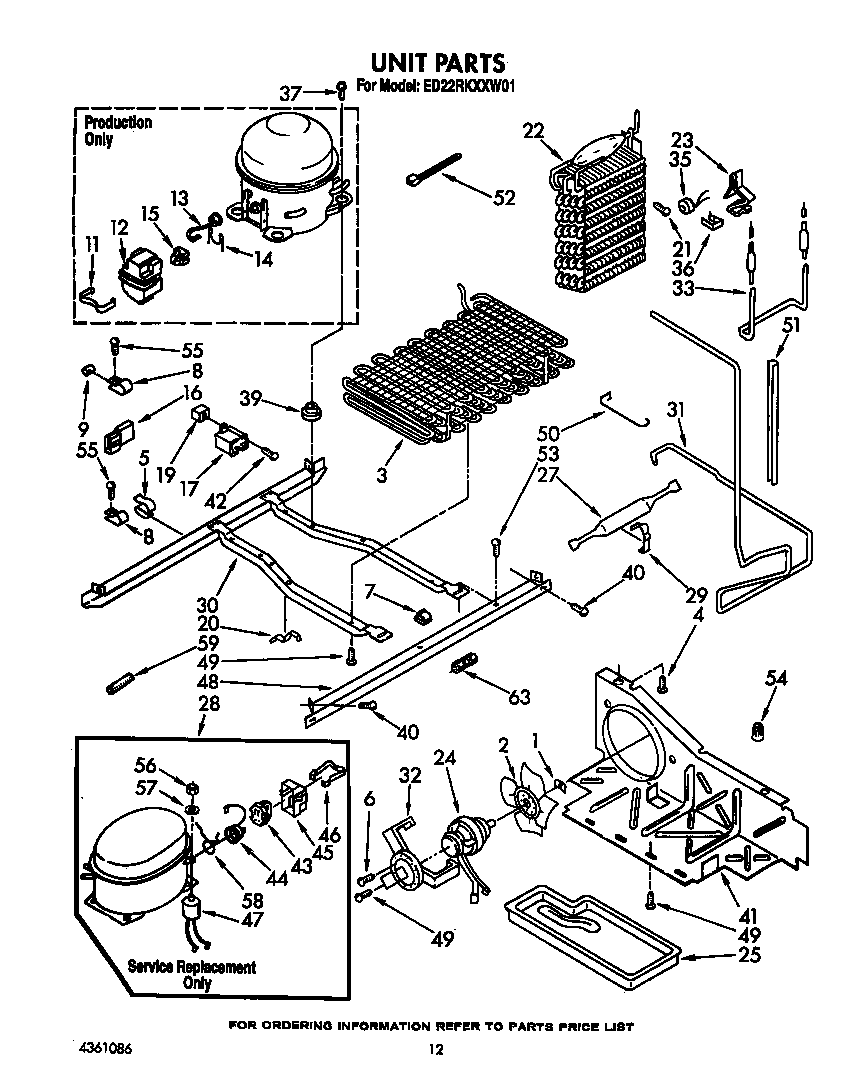 Whirlpool ED22RKXXW01 unit diagram