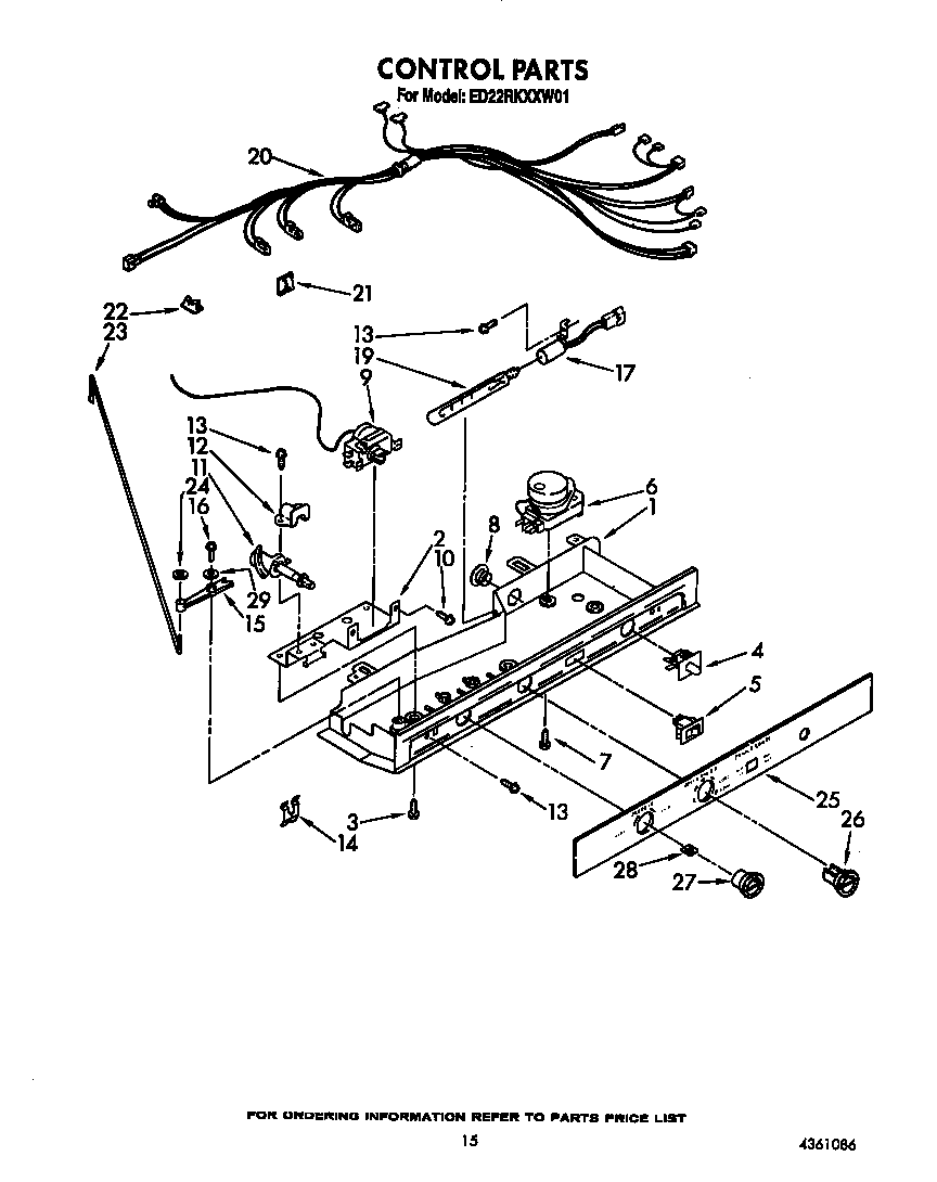 Whirlpool ED22RKXXW01 control diagram