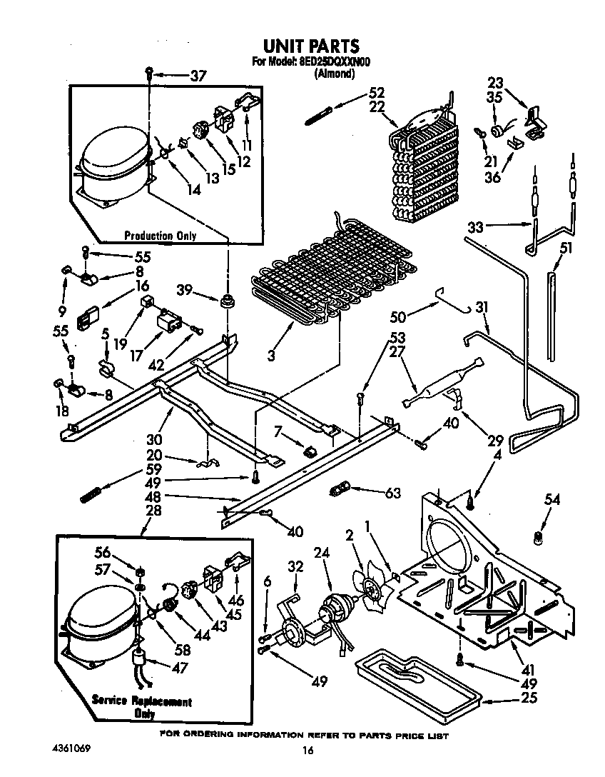 Whirlpool 8ED25DQXXN00 unit diagram