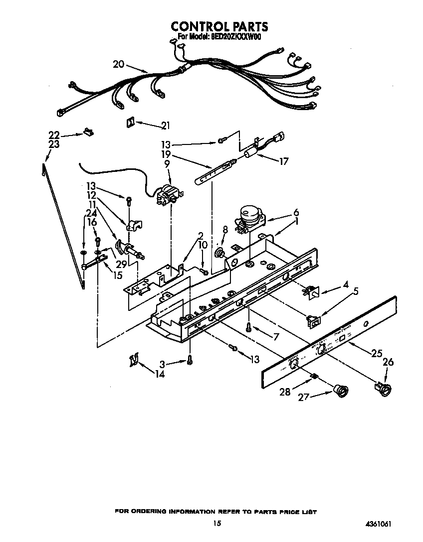 Whirlpool 8ED20ZKXXW00 control diagram
