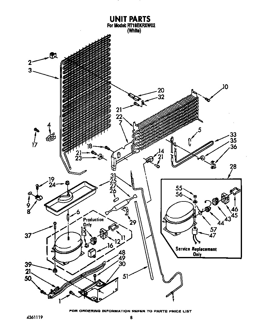 Roper RT18EKRXW02 unit diagram