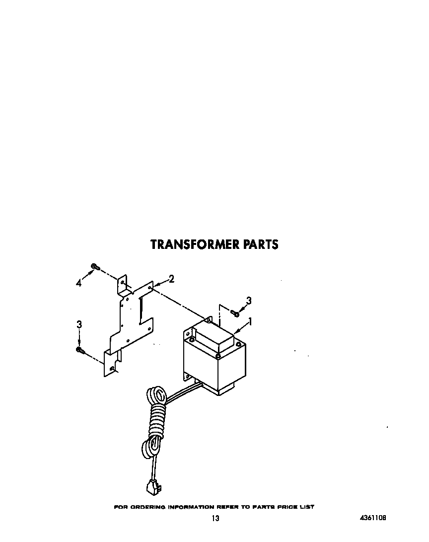Whirlpool 3ED22DWXTW01 transformer diagram