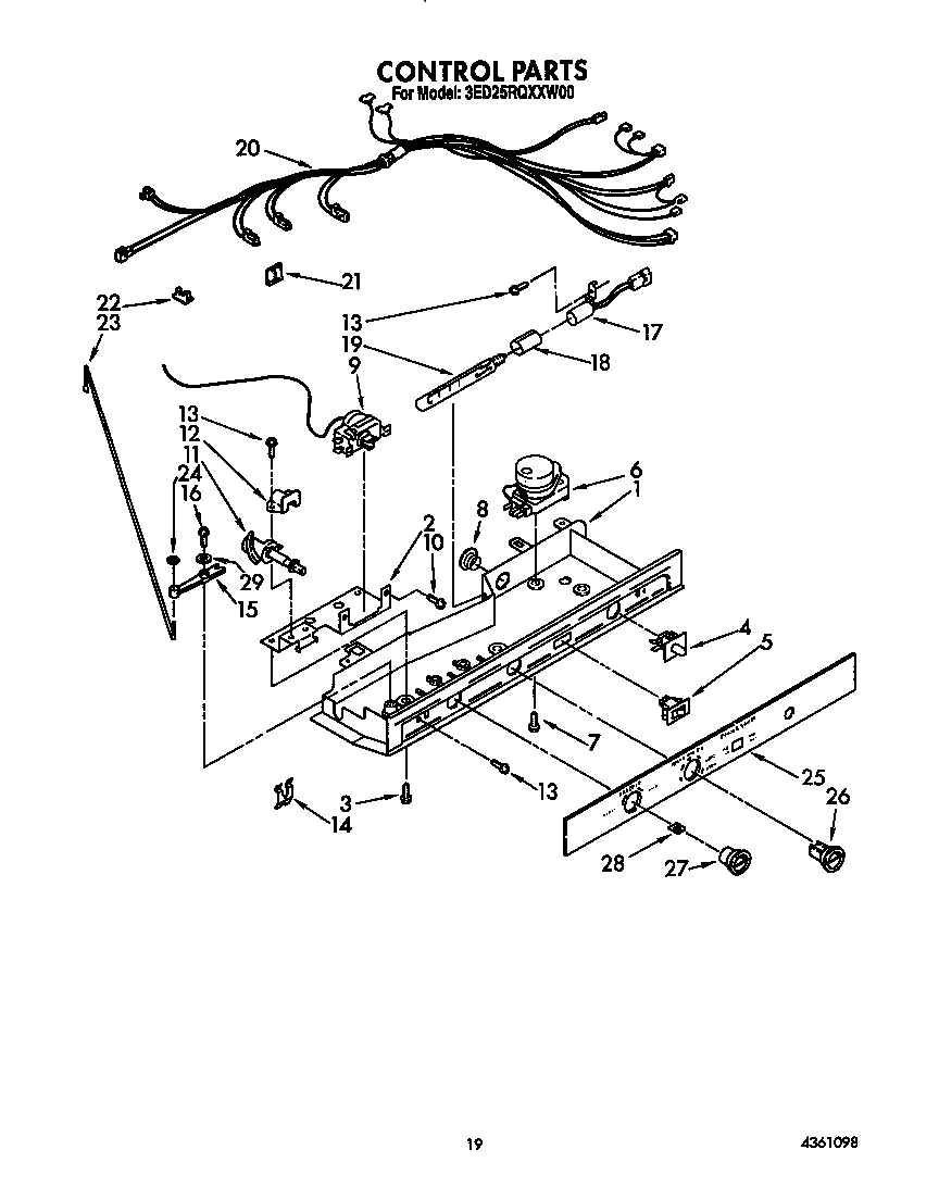 Whirlpool 3ED25RQXXW00 control diagram