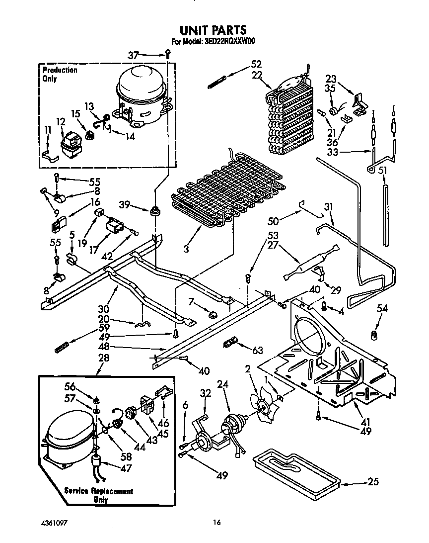 Whirlpool 3ED22RQXXW00 unit diagram