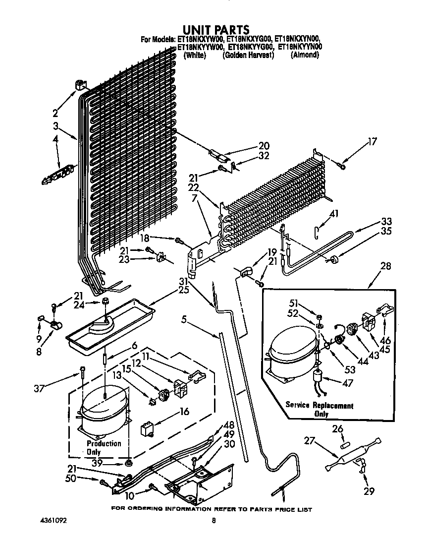 Whirlpool ET18NKYYW00 unit diagram