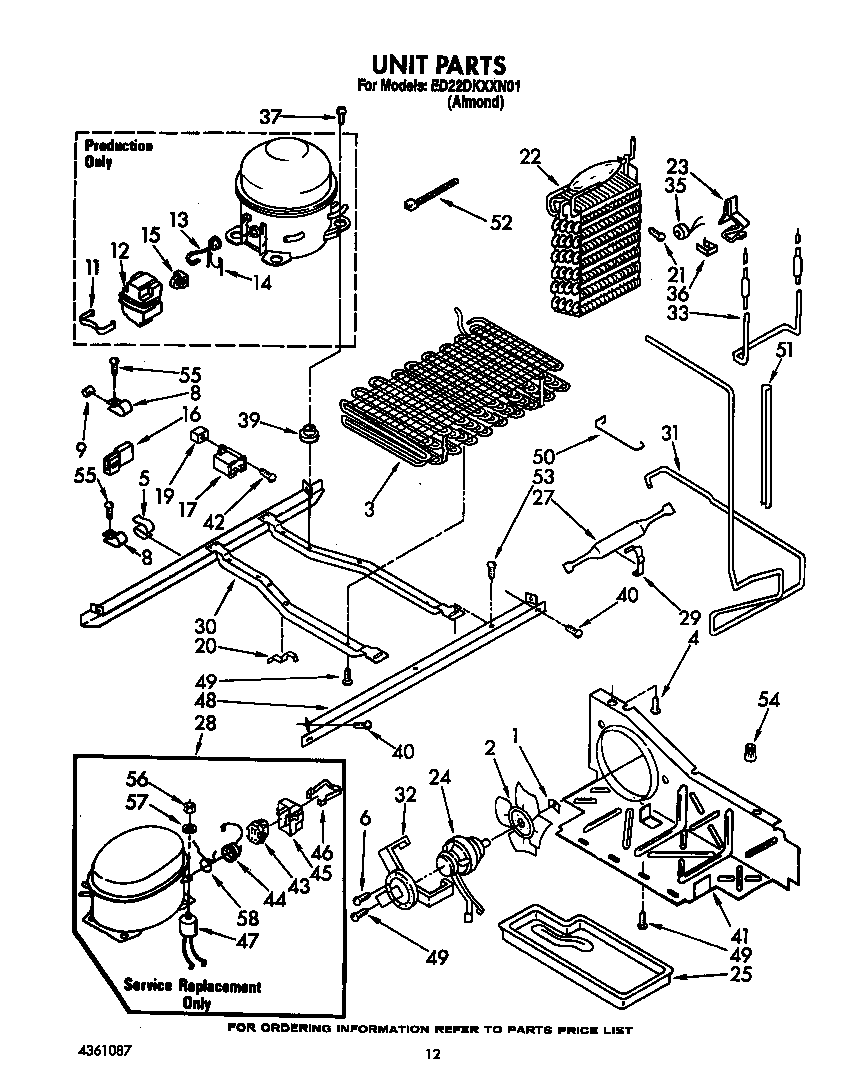 Whirlpool ED22DKXXW01 unit diagram