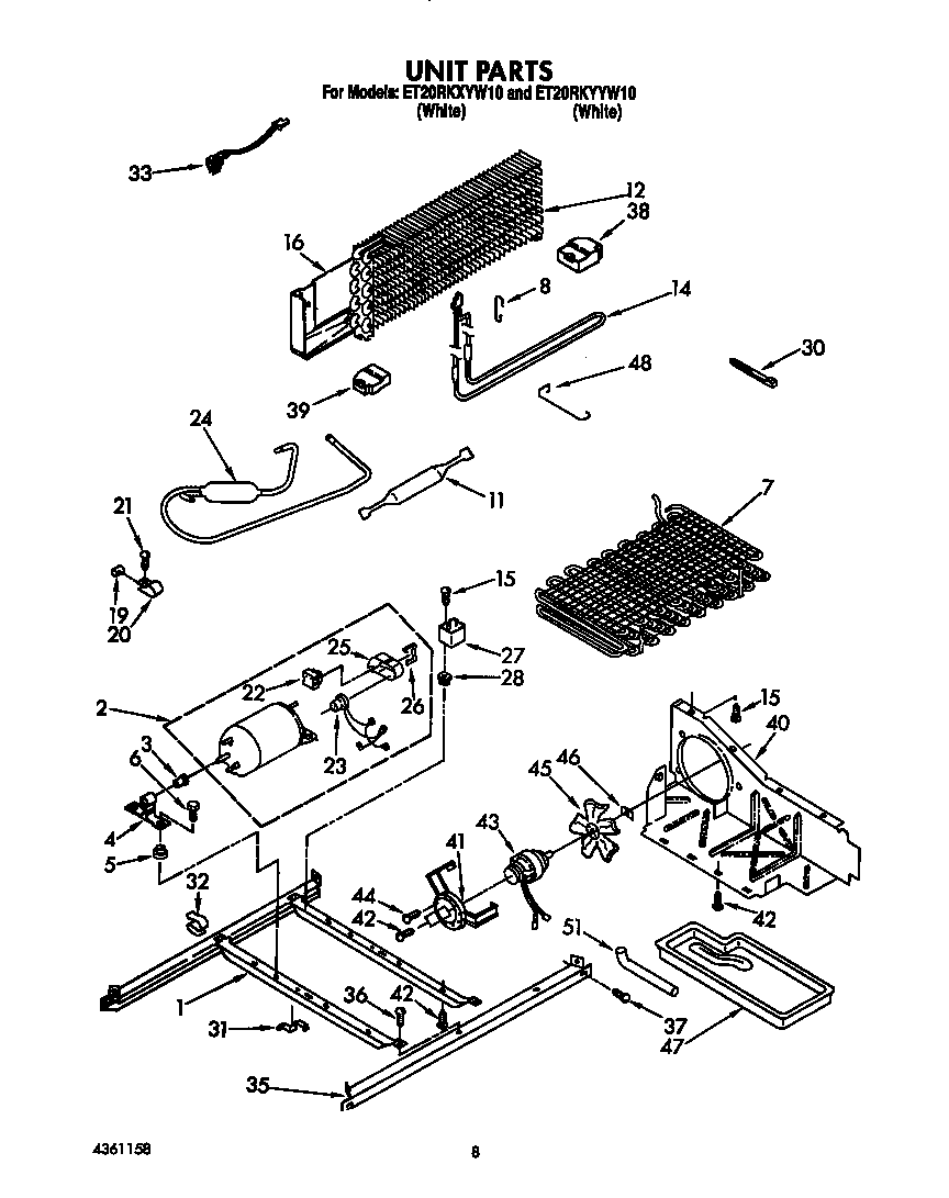 Whirlpool ET20RKYYW10 unit diagram