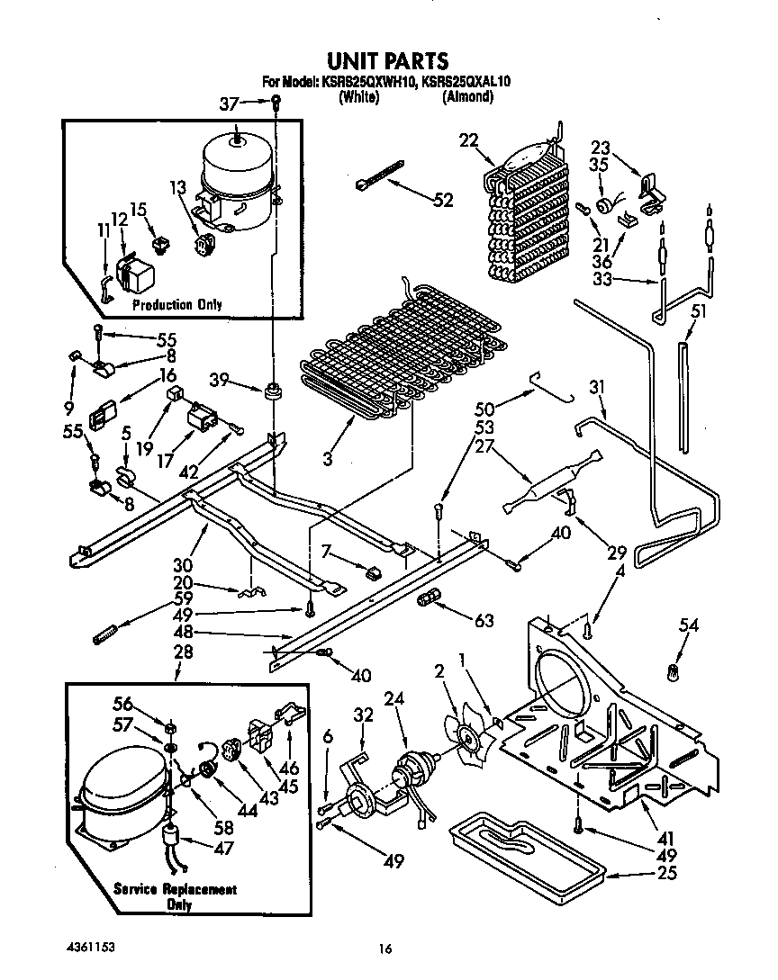 KitchenAid KSRS25QXWH10 unit diagram