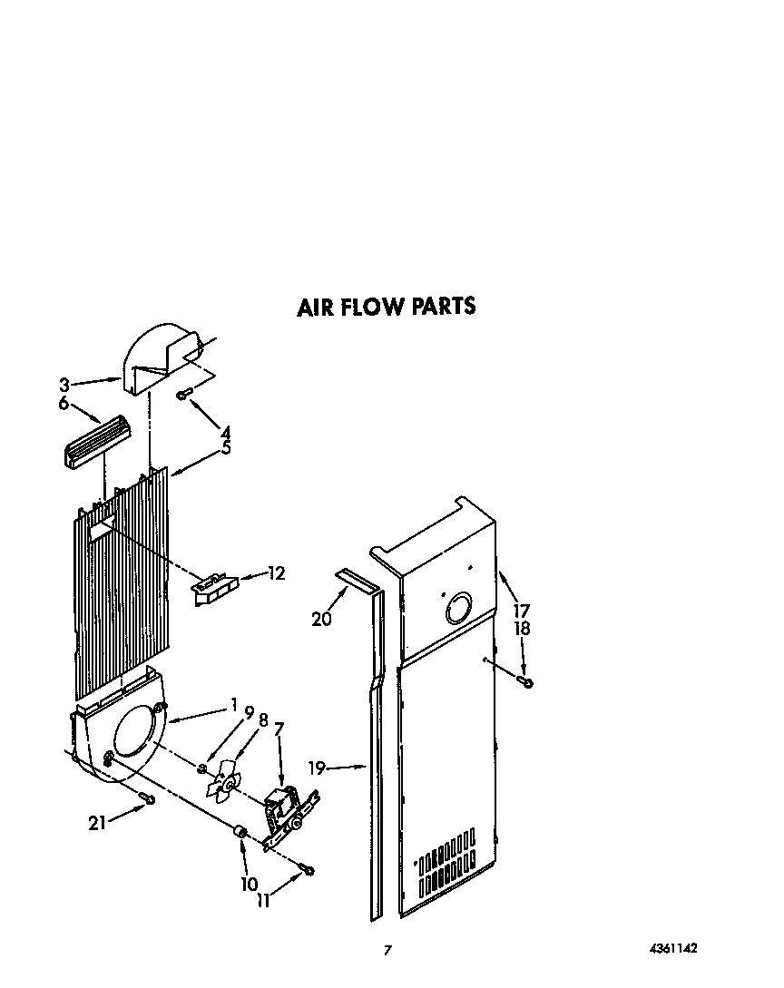 KitchenAid KSRB25QXWH10 airflow diagram