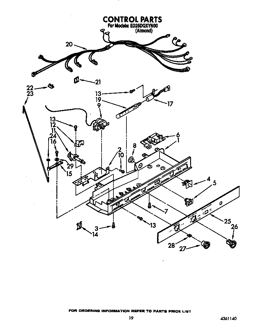 Whirlpool ED25DQXYW00 control diagram