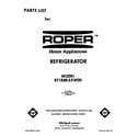 Roper RT18BKXXW00 front cover diagram