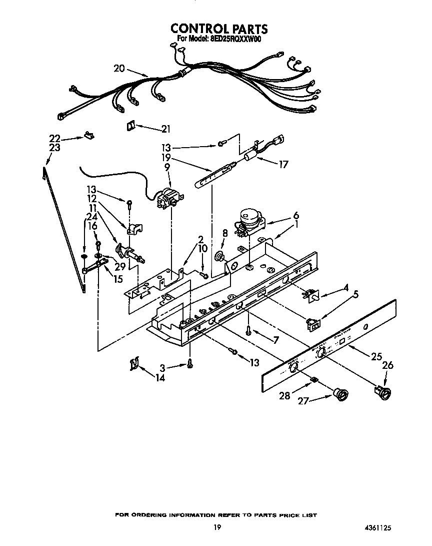 Whirlpool 8ED25RQXXW00 control diagram