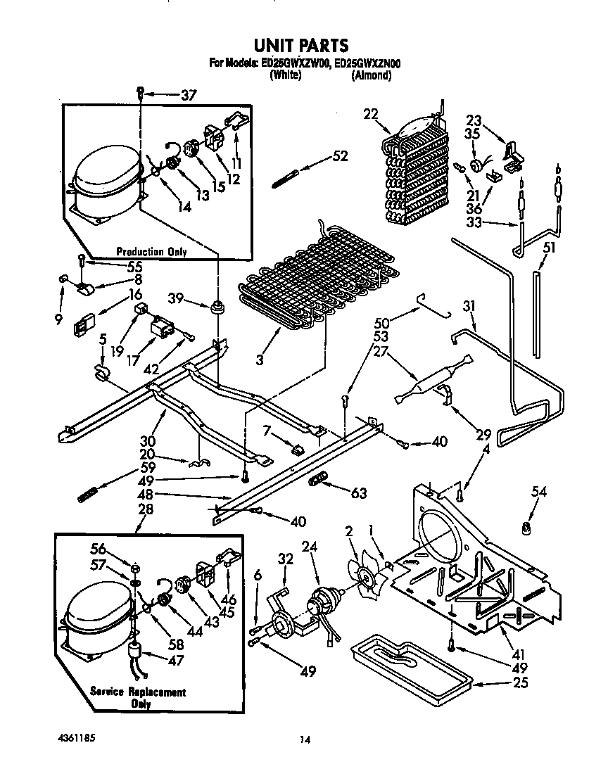 Whirlpool ED25GWXZW00 unit diagram