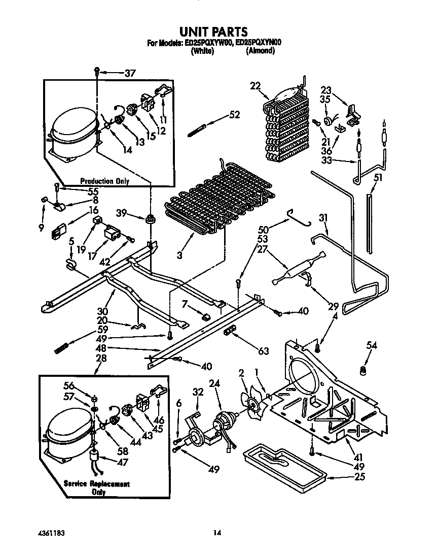 Whirlpool ED25PQXYW00 unit diagram