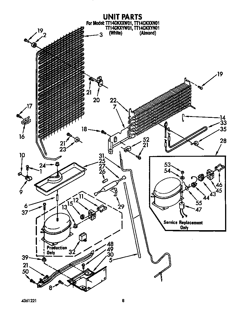 Estate TT14CKXXW01 unit diagram